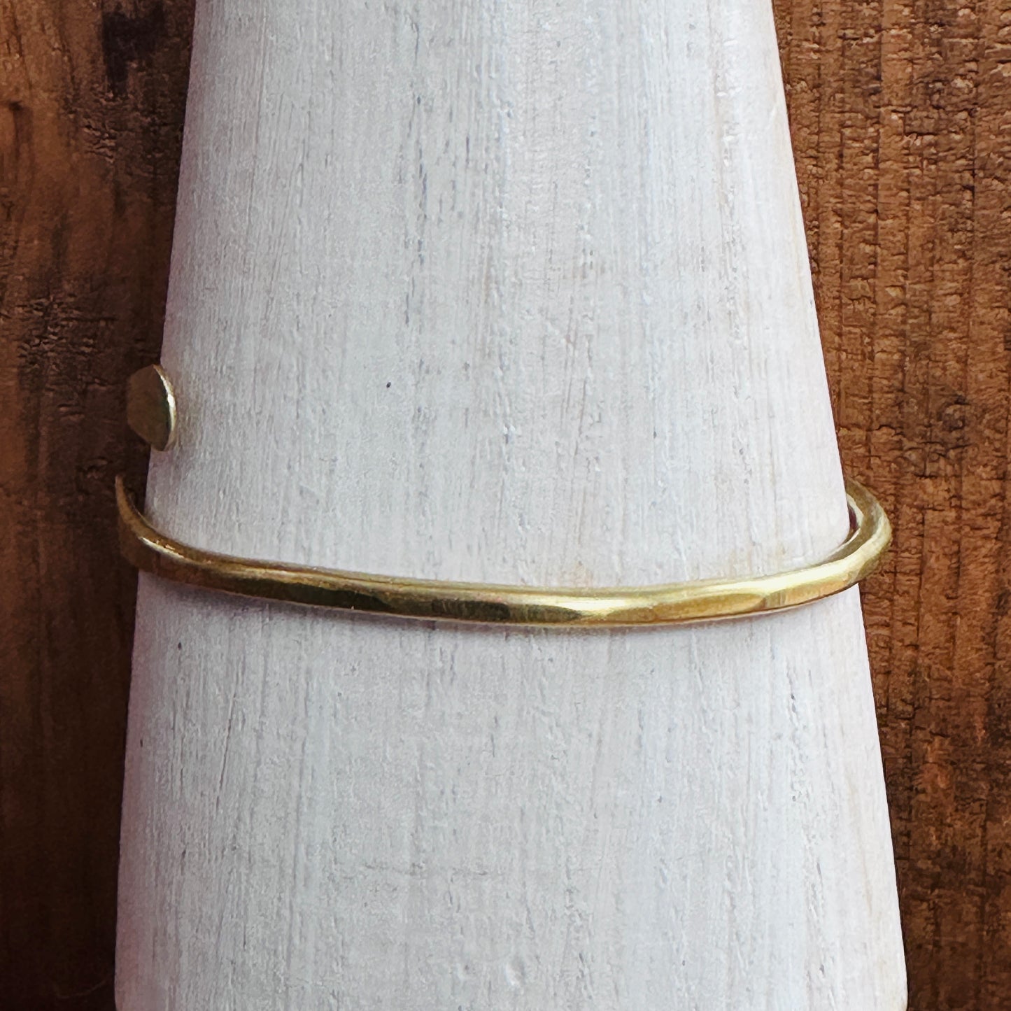 Brass Cuff spriral Bracelet