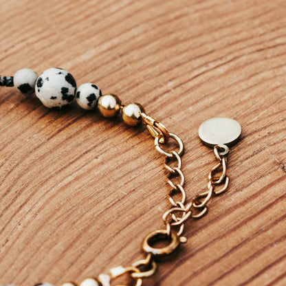 The Geo Dalmatian Jasper Bracelet