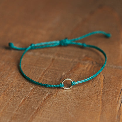 Minimalist Circle String Bracelets  |  Adjustable