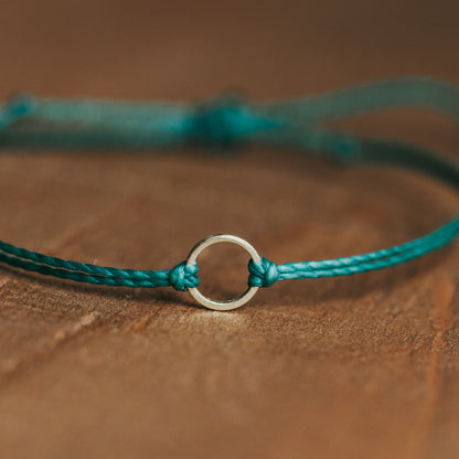 Minimalist Circle String Bracelets  |  Adjustable